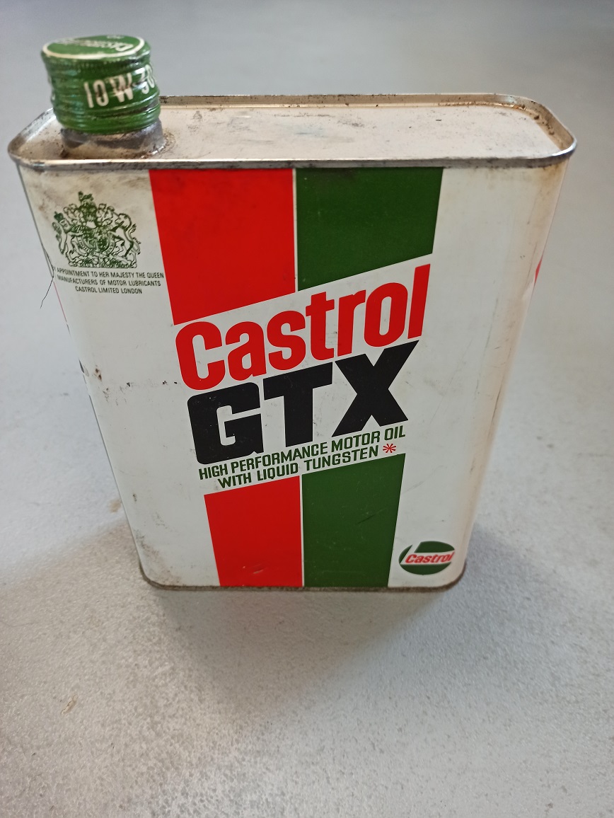 Oil Can - Oel Kanister - Blechdose - Castrol GTX