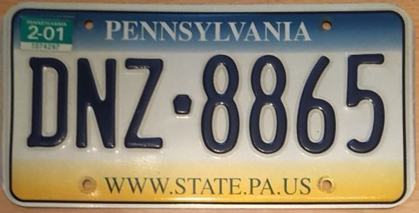 Usa Autonummer Usa Pennsylvania